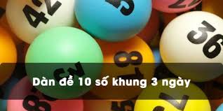 Dàn đề 10 số khung 3 ngày